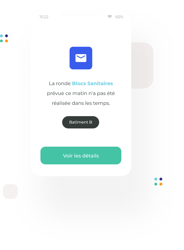 Alerte sur la plateforme MerciYanis  informant de la non réalisation dans les temps de la prestation