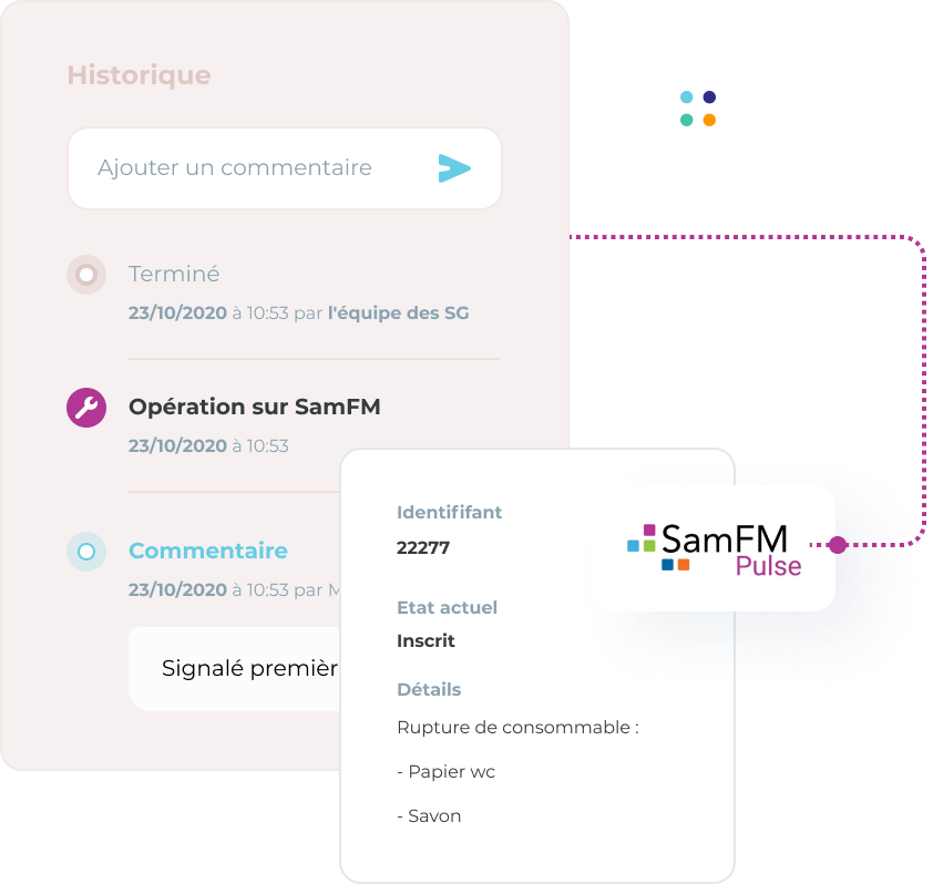 illustration ticket sur intégration samfm