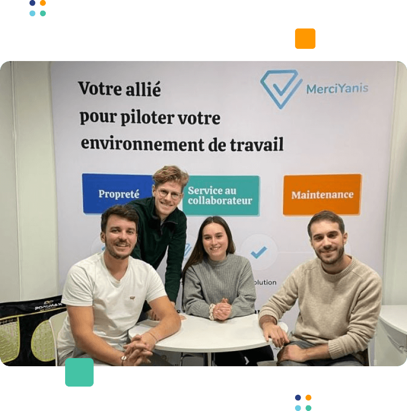 l'équipe MerciYanis au Workplace Meetings 2022