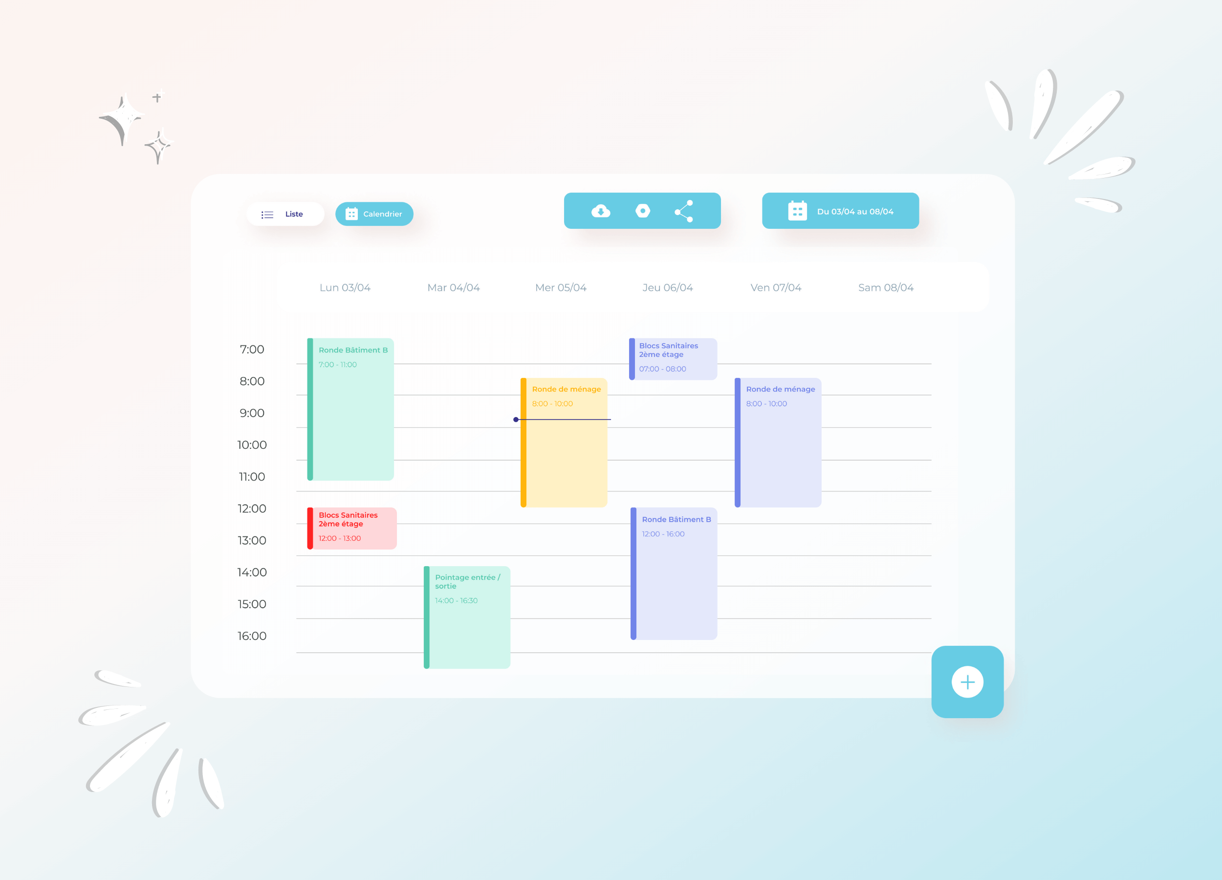 MerciYanis sort la vue calendrier