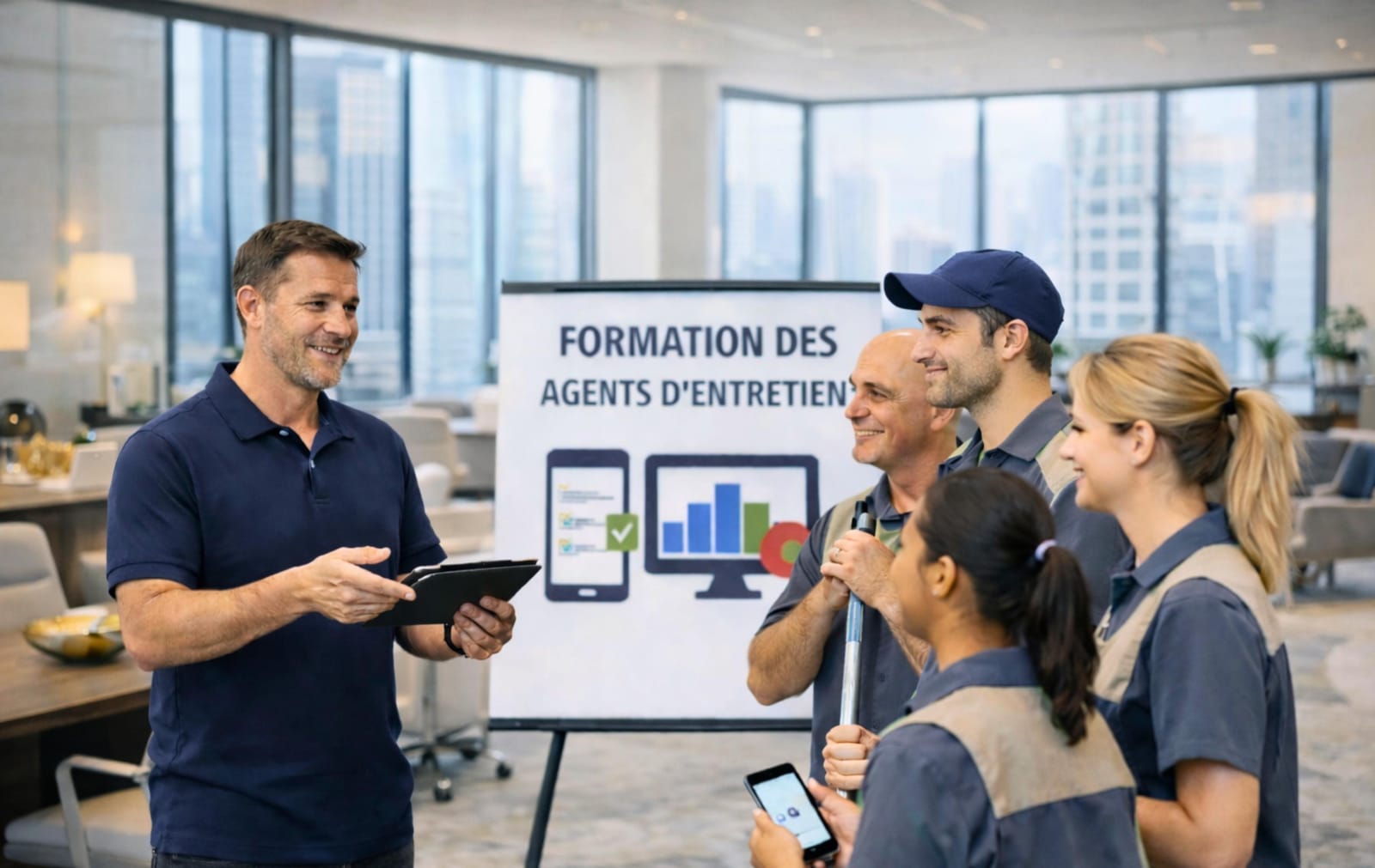 Conduite du changement en propreté : réussir le déploiement d’un outil digital en quelques jours