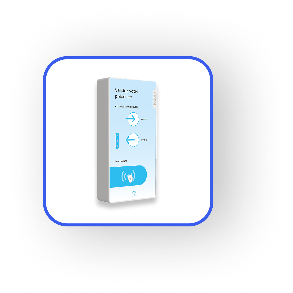 Pointeuse avec badge